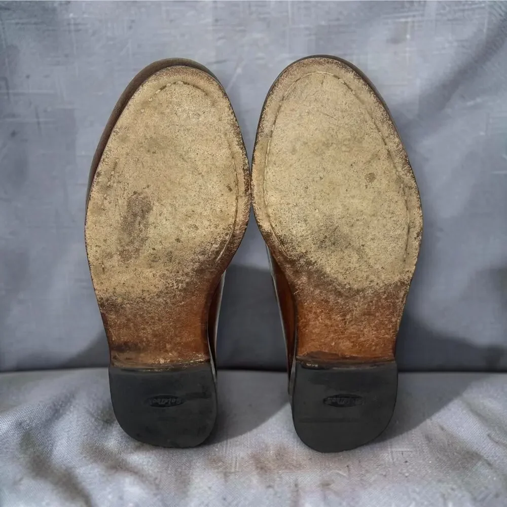 Allen Edmonds Woodstock 02509 Chili Leather Kiltie Tassel Loafers Mens 8 EEE